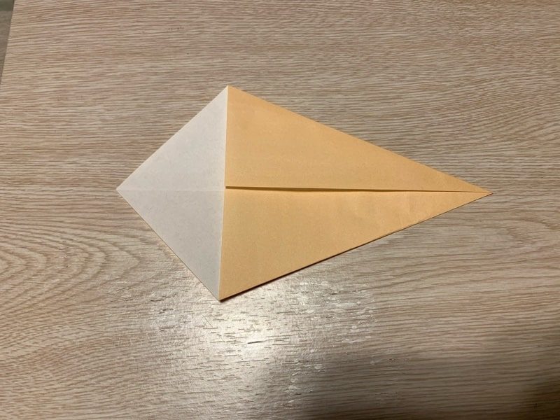 折り紙で簡単アイスクリームの作り方 はさみ不要1枚で完成
